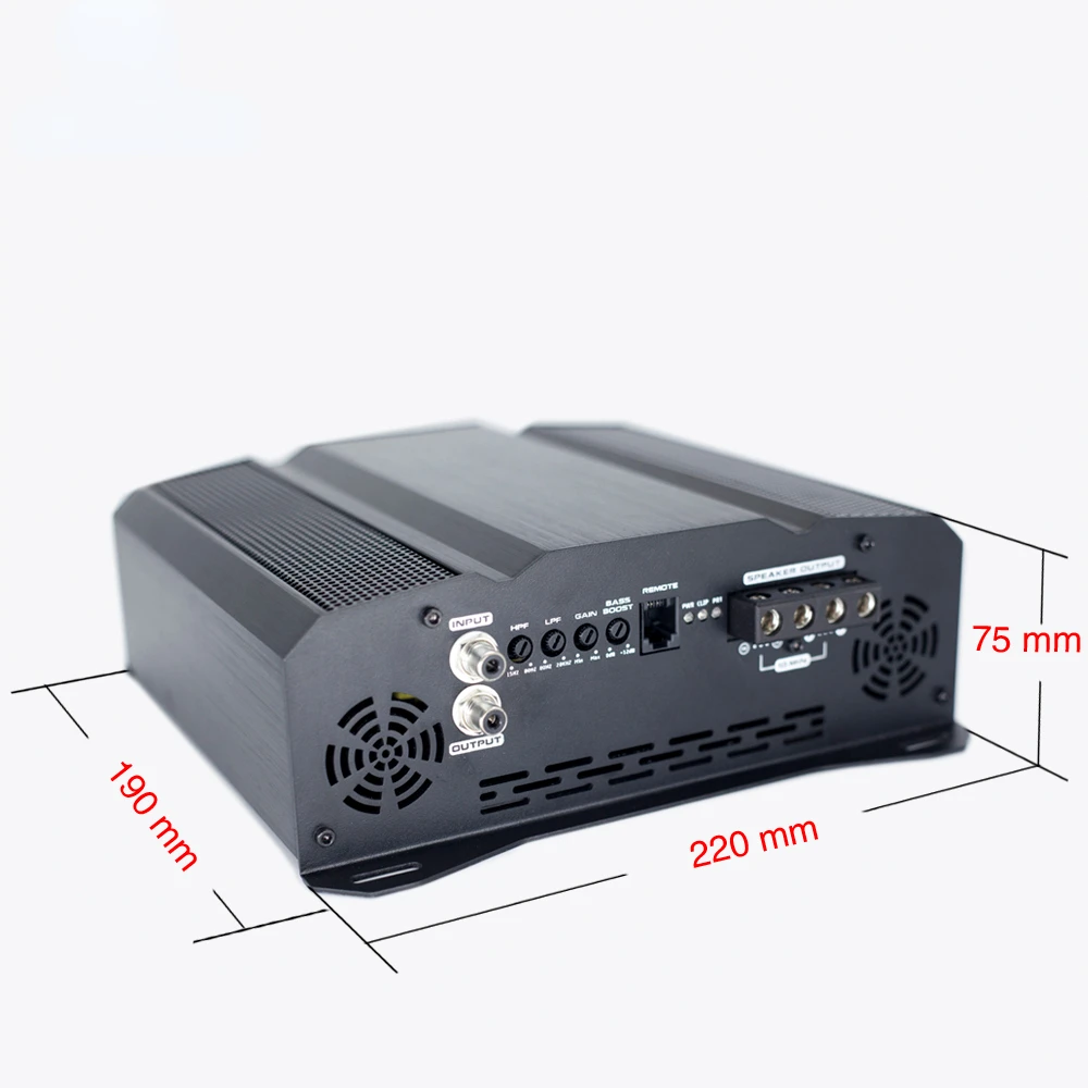Professional Manufacturer Tube Subwoofer Monoblock Class D High Power Mixer Car Audio Amplifier Car Amplifier 7500W