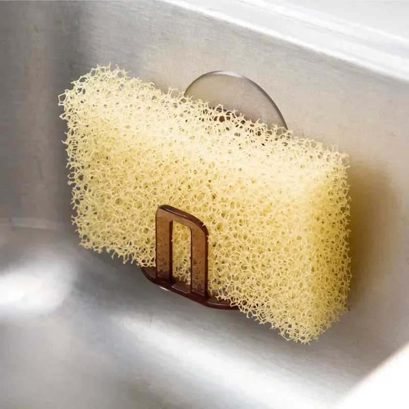 Sink Drain Rack Kitchen Sponge Suction Cup Rack Green Kitchen Sink Soap Storage Shelf Bathroom Accessories Organizer