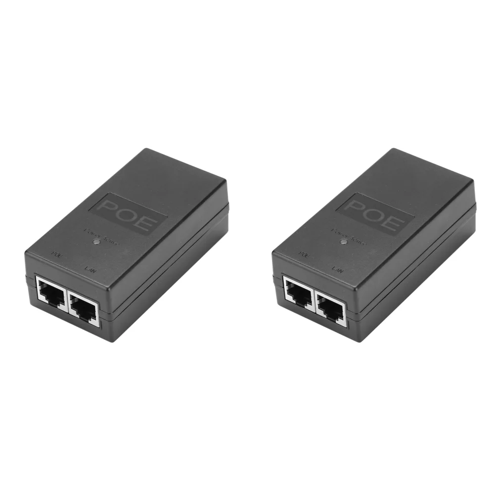 Universal Desktop POE Injector with High-Speed Gigabit Connectivity and Efficient Power Supply