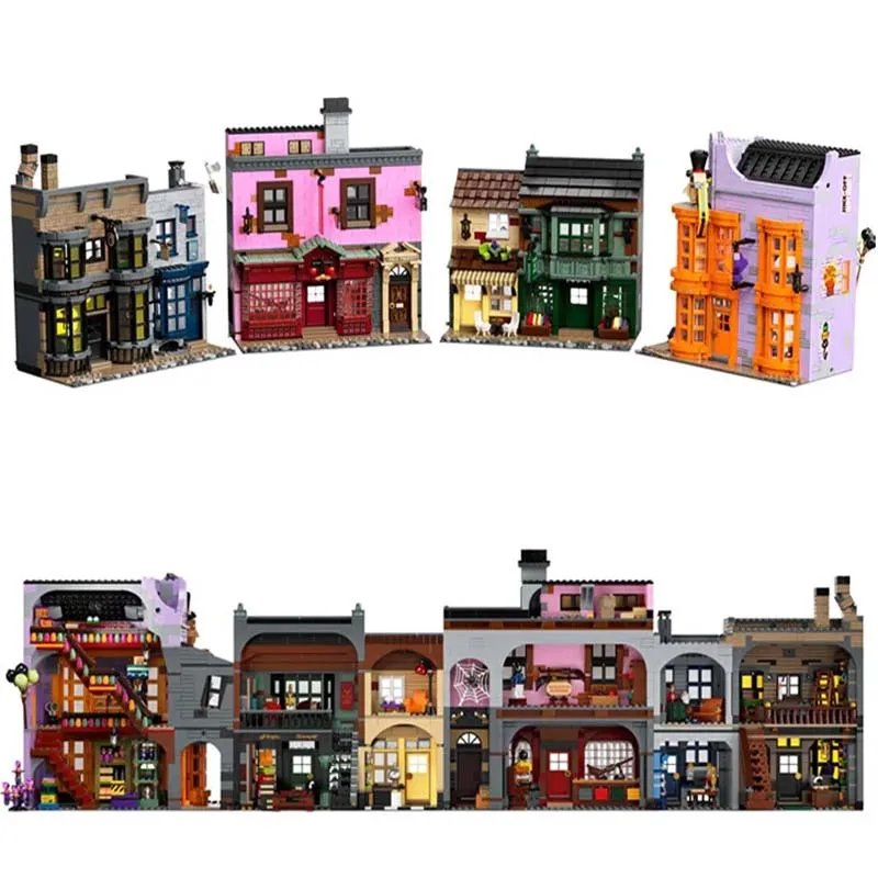 

5544 PCS Diagon Alley Building Blocks Bricks Birthday Christmas Girls Toys Compatible With 75978