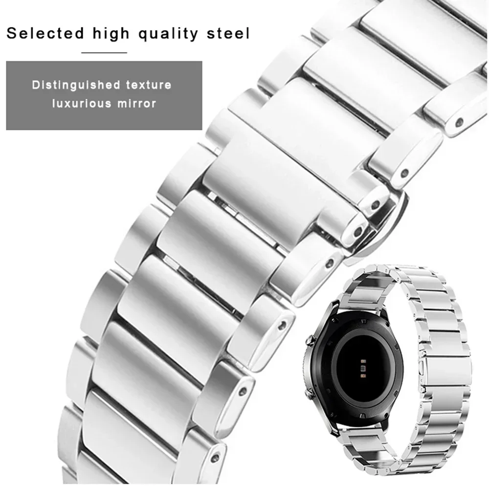 Stainless Steel Strap - 18mm/20mm Premium Watchband Bracelet