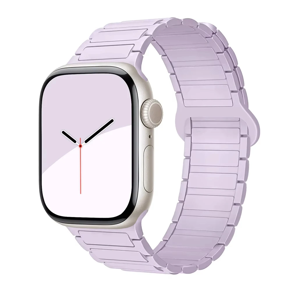 ตัวเลือกสินค้า สายซิลิโคนแม่เหล็ก iWatch 40-49 มม. ปรับได้ ใส่สบาย ทนทาน