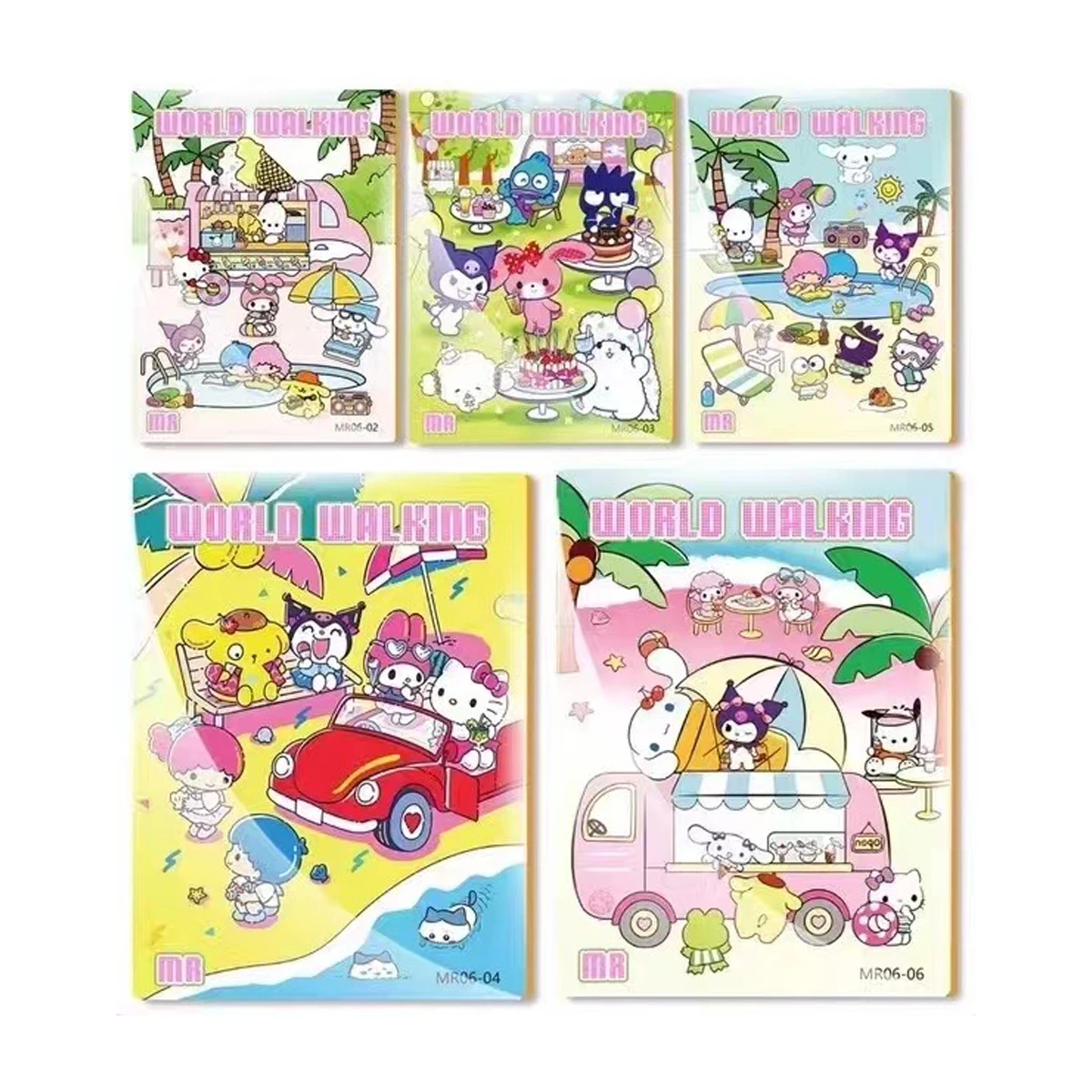Hello Kitty Sanrio Kuromi Shining Cards My Melody Cinnamoroll Cartoon Collectible Game Trading Card Children Card bricksToy Gift 4