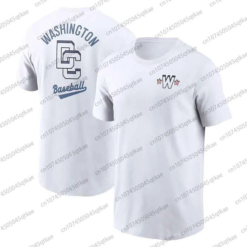 Washington Nationals City Men&rsquo;s Cotton Short sleeve Summer Breathable Casual Men Clothing Streetwear Sport Tshirt