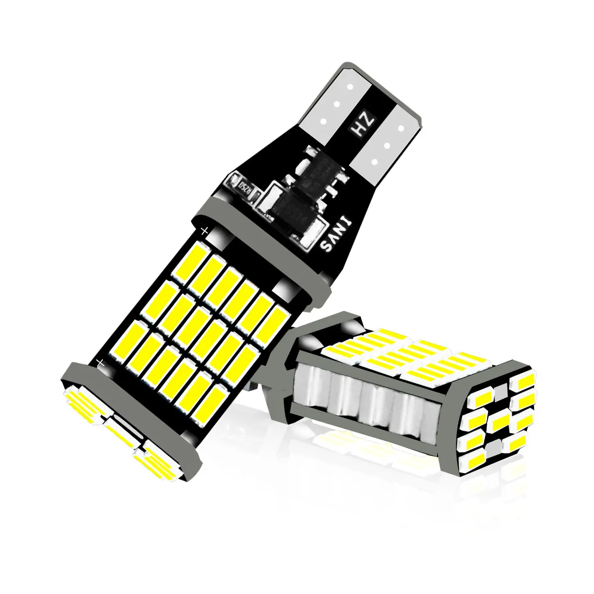 2 Stück T15 45LED W16W LED Backup Light Reservelampe Hochleistungs-LED W16W 921 912
