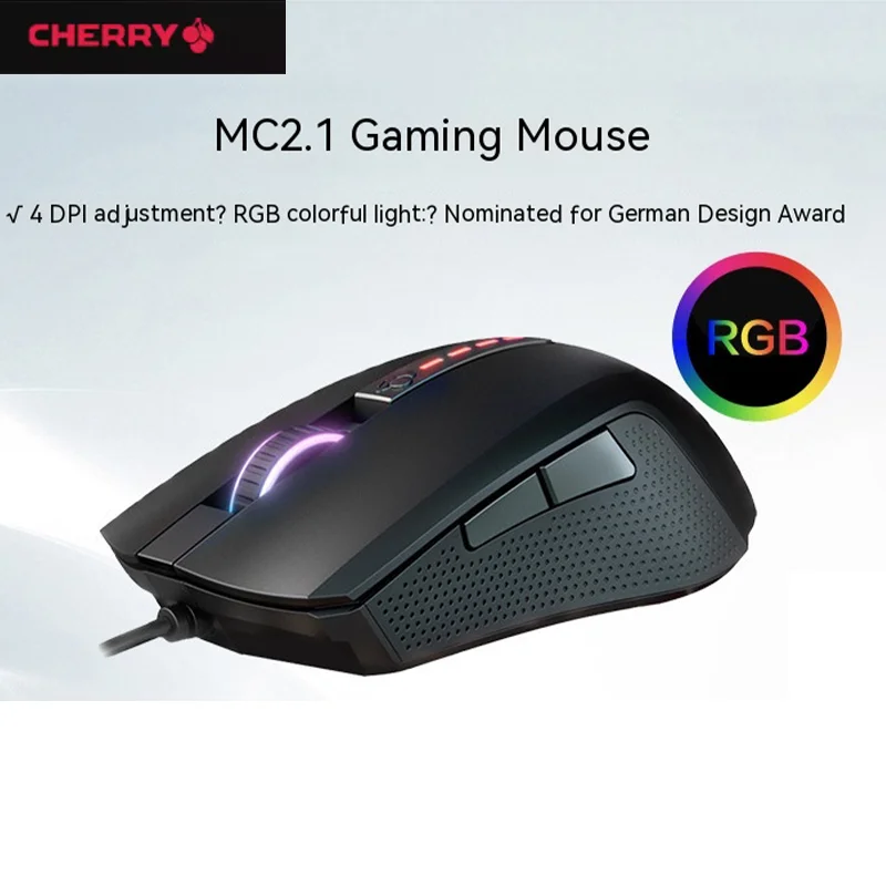 

Проводная эргономичная цветная эргономичная компьютерная мышь Cherry Mc 2,1 Для киберспорта