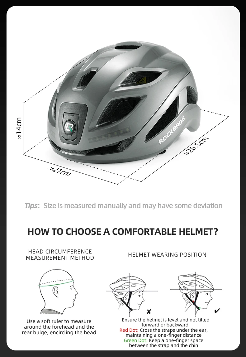 Bike Headlamp Cycling Helmet Ultralight Type-C Charging Bicycle Light Helmet Spo