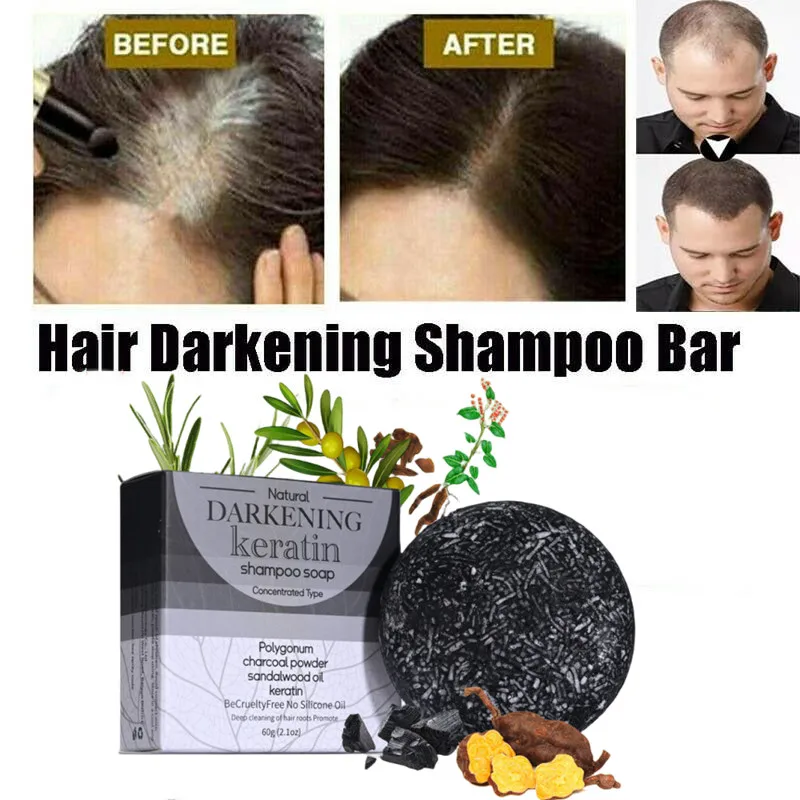 

Бамбуковое мыло для затемнения волос шампунь для восстановления серых и белых волос краска для лица и тела шампунь натуральный органический Кондиционер для волос