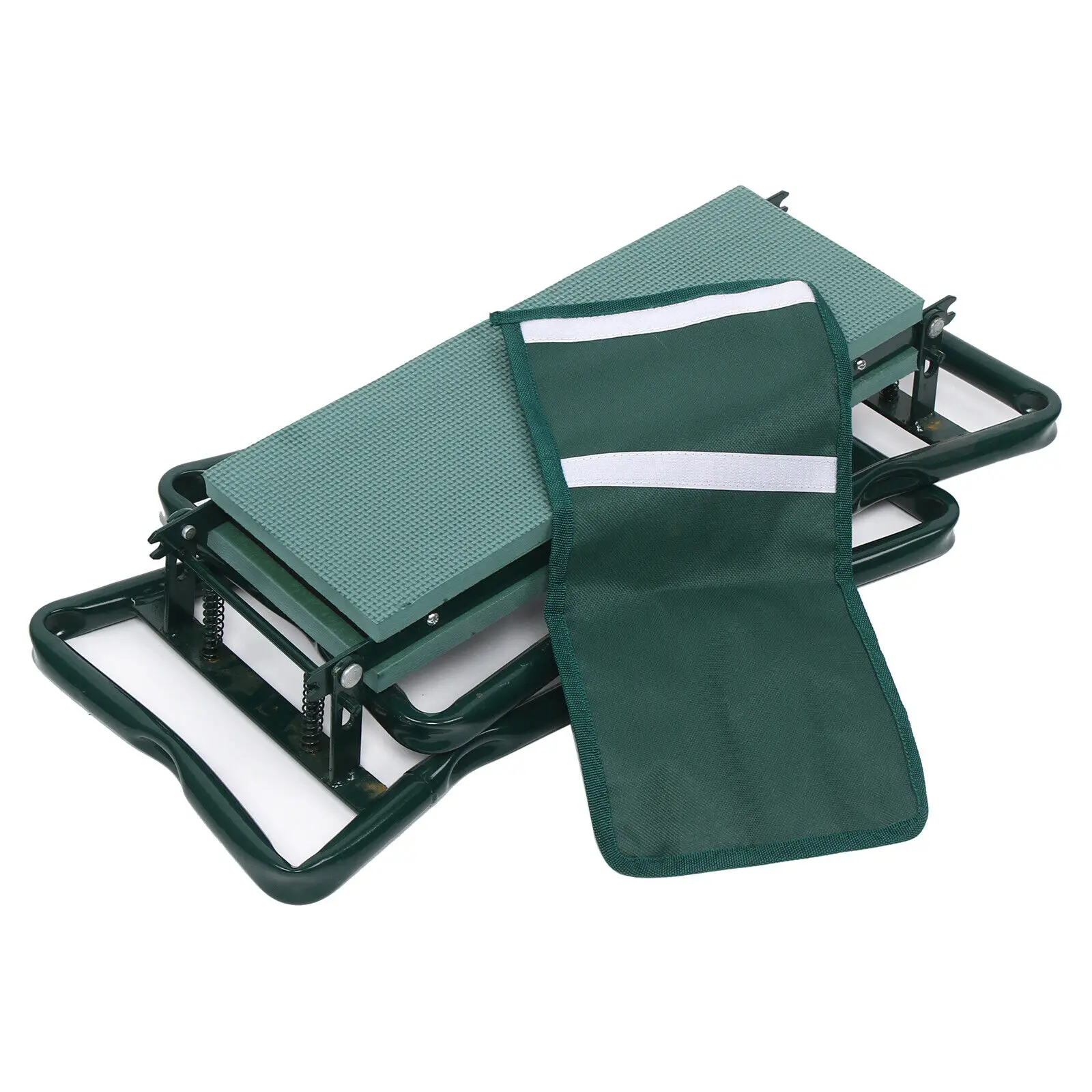Portable Folding Garden Kneeler Bench Kneeling Stool Thicken Soft EVA Pad Seat Cushion With Storage Pouch, foldable garden kneeler