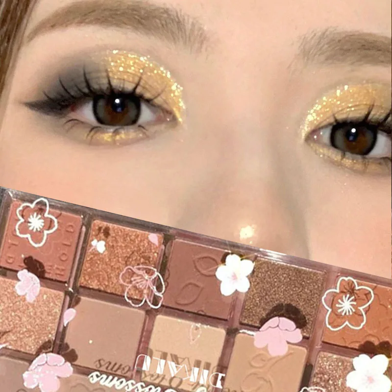 

20Color Eyeshadow Palette Pearly Matte Earth Color Eyeshadow Waterproof Shiny Long Lasting Natural Eyeshadow Eye Makeup Cosmetic