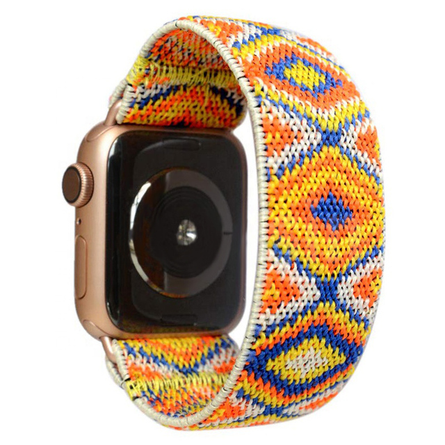 Strap for apple watch band 40mm 44mm45mm/41mm 42mm 38mm iwatch women girl Stretchy bracelet apple watch 5 4 3 SE 6 7