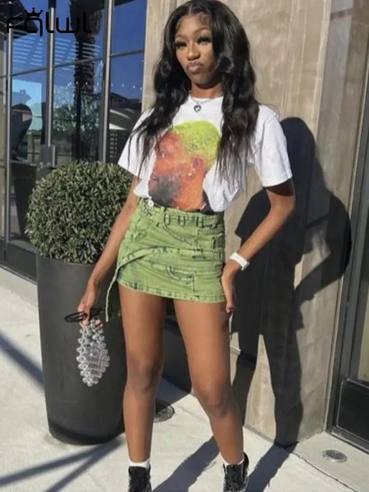 

Habbris Summer Sexy Print Womens T-Shirt Ladies Casual Outfit For Women 2023 O Neck Short Sleeve Tee Shirts Human Figure Print