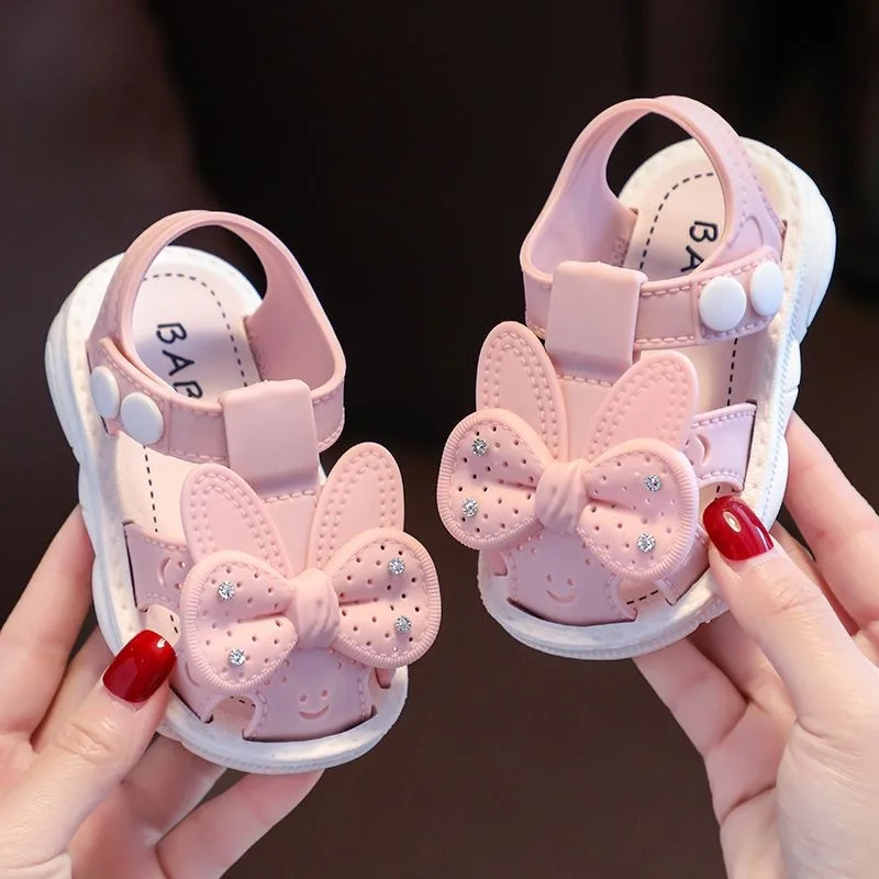

Summer Kids Shoes for Butterfly Girls Sandals Fashion Soft Bottom Boys Beach Sandals Love Baby Girl Shoes 0-3 years old