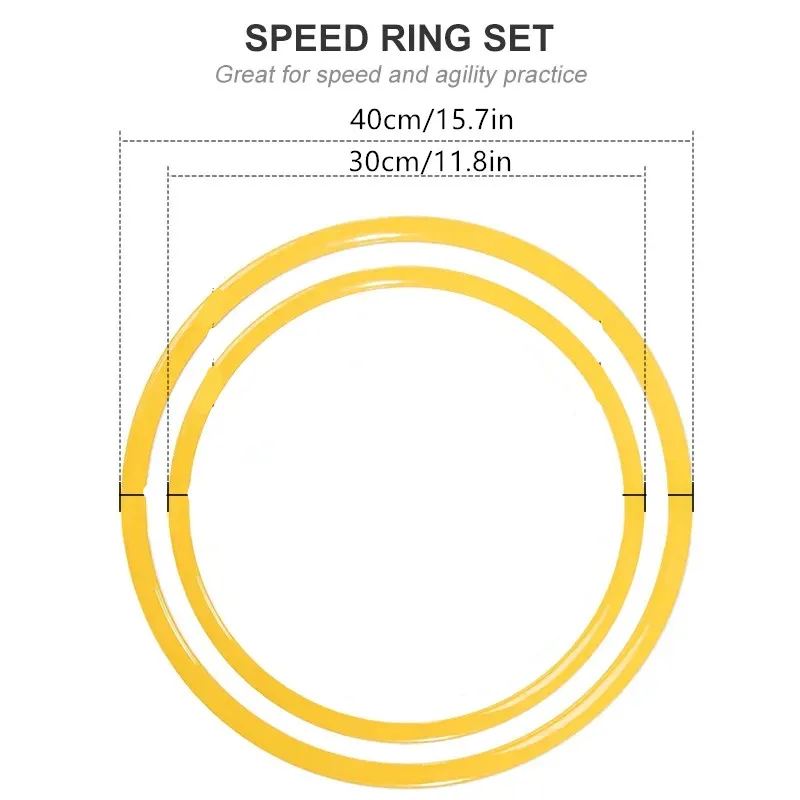 5/12pcs Durable Agility Training Rings Portable Football Soccer Speed Agility Training Rings Sport futbol Equipment