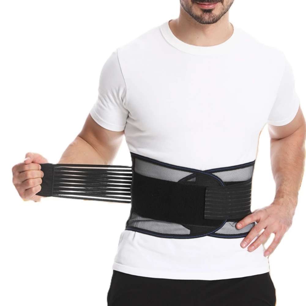 Adjustable Back Brace for Men & Women - Breathable Waist Lumbar Lower Back Support Belt for Sciatica, Herniated Disc, Scoliosis