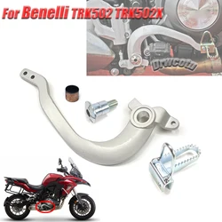 Motorcycle Rear Brake Pedal Brake Foot Lever Mounting Base With Screws Bushing Kits For Benelli TRK502 TRK502X BJ500GS-A/250-18