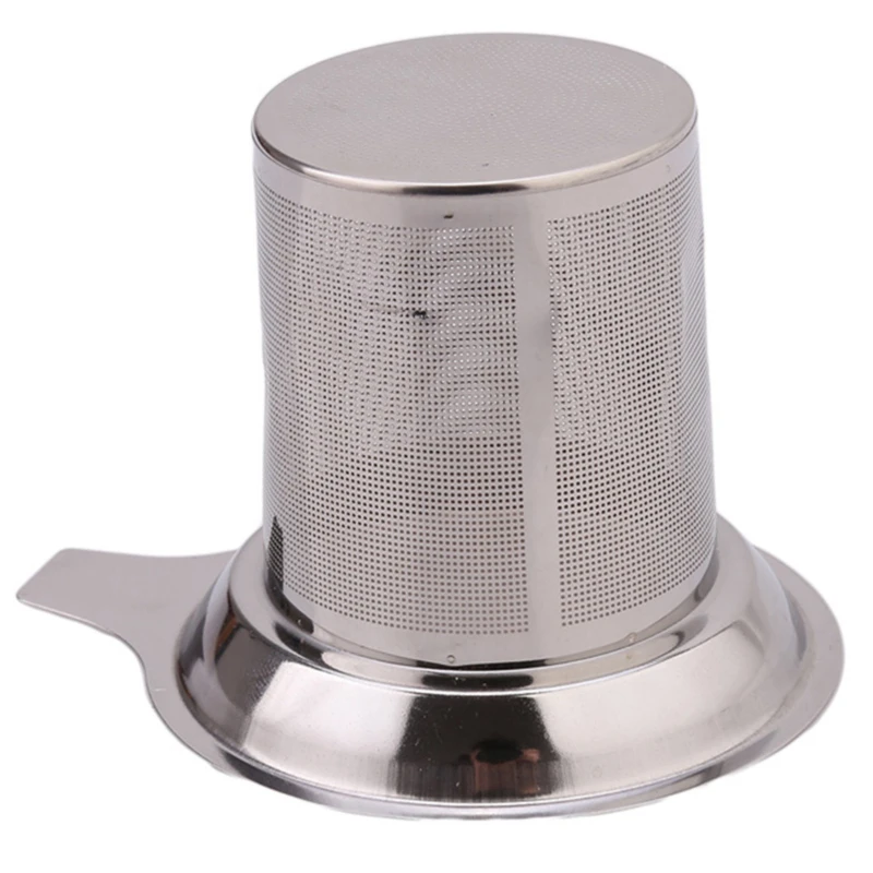Tea filter stainless steel mesh cup strainer reusable infuser spice accessories