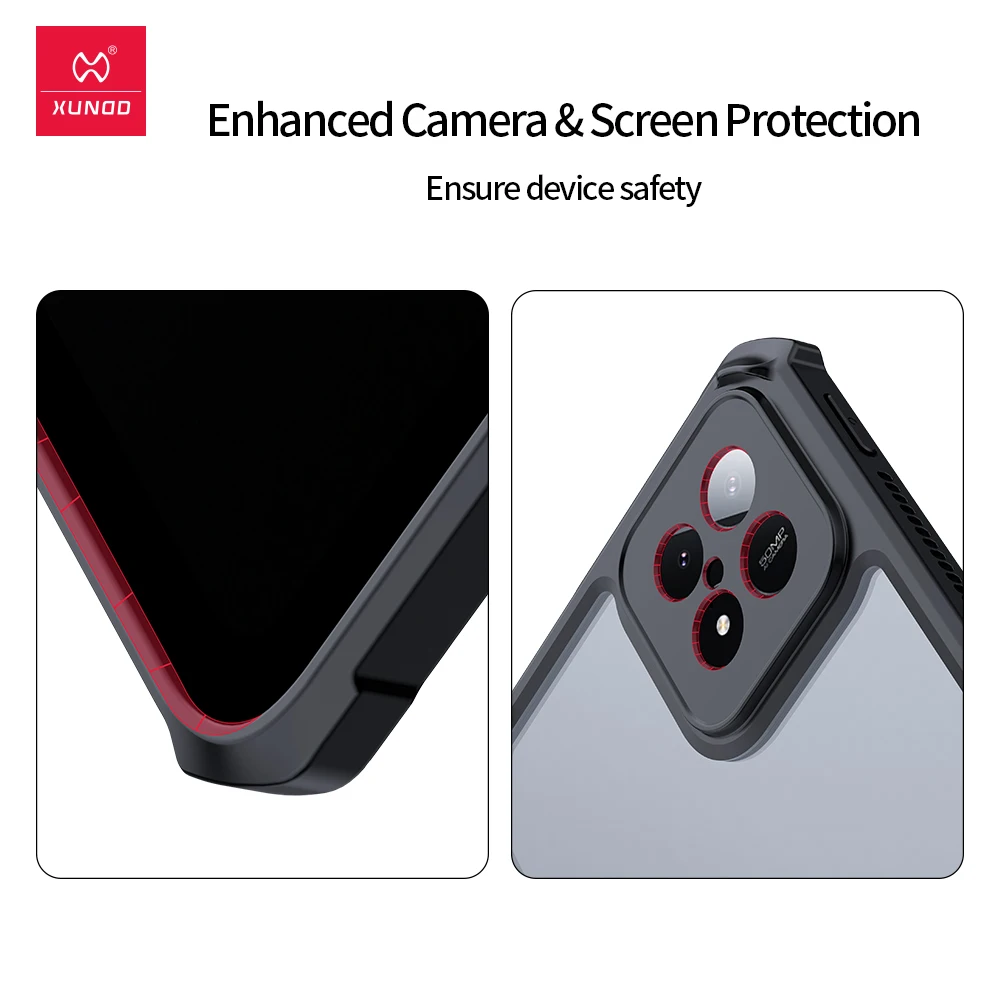 Xundd-capa Protetora à Prova de Choque para Tablet Tampa Transparente com Suporte Xiaomi Pad 6s Pro 12.4 - Imagem 5