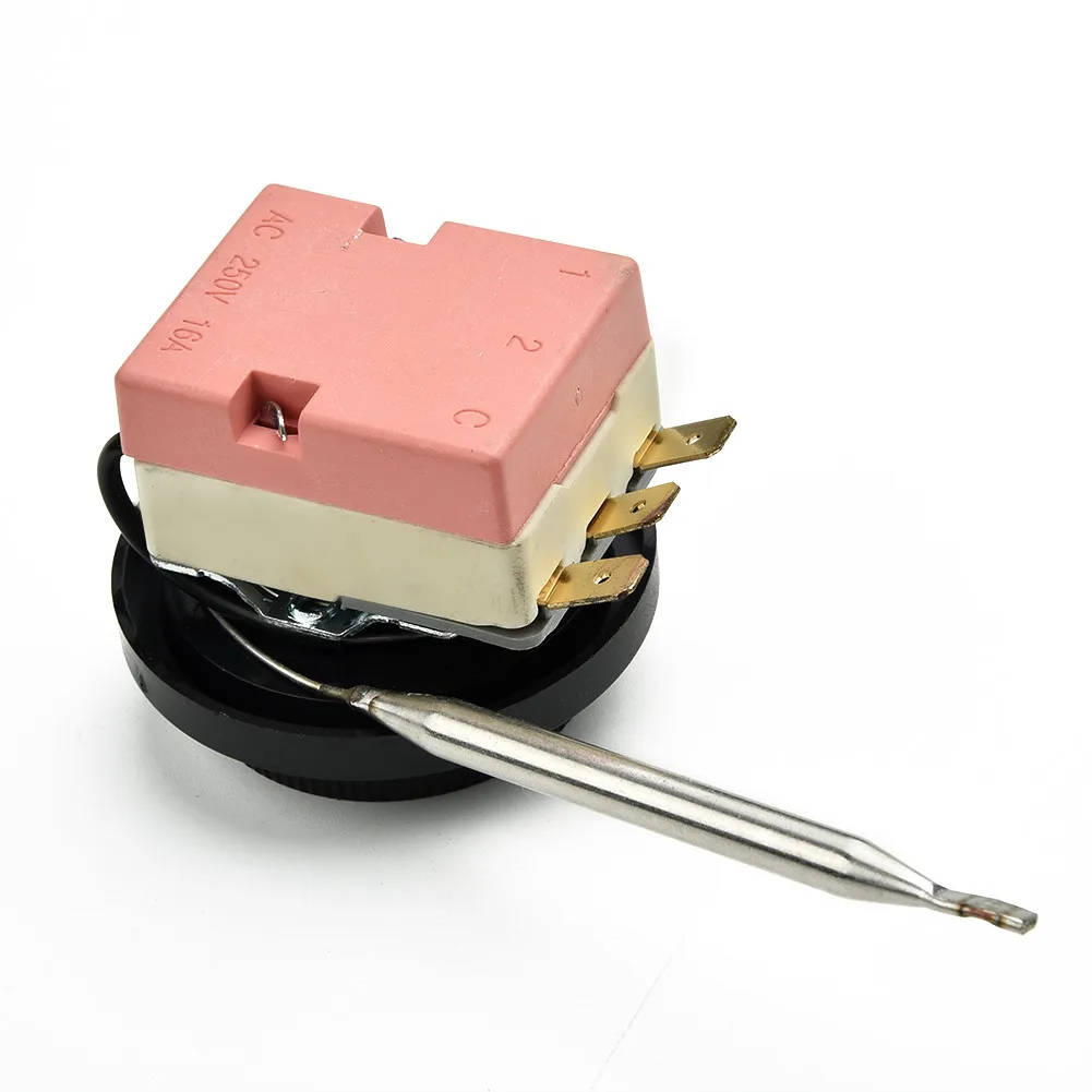 12V 0-120℃ Adjustable Electric Fan Thermostat Switch Radiator Temperature Control Switch Capillary Thermostat Controlled Probe