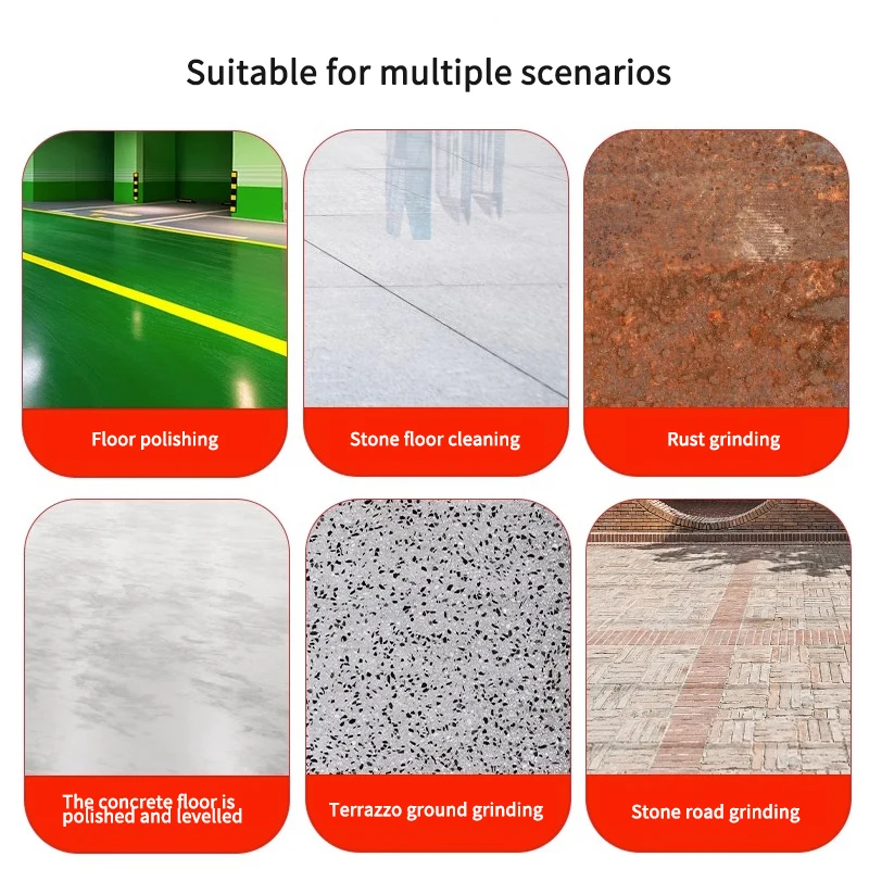 Floor Polishing Machine Electric Water Mill Polishing Machine Household Portable Epoxy Floor Grinder Multifunctional Handheld Concrete Waxing Polisher