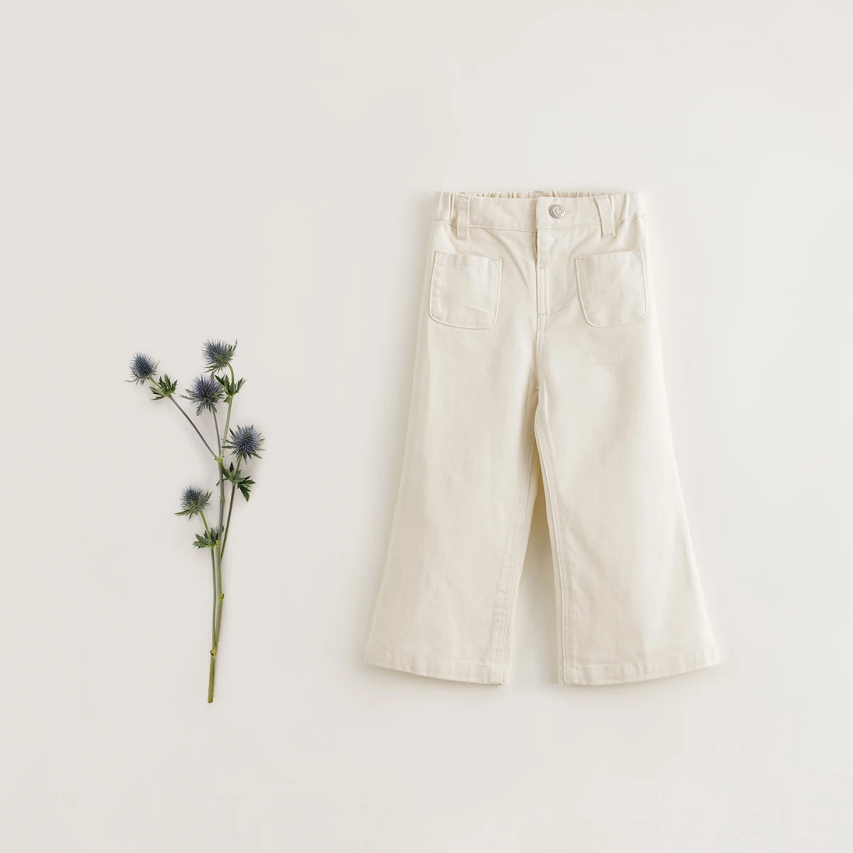 

MARC&JANIE Girls Cotton Slim Jeans Flared Pants for Autumn French Series 231770