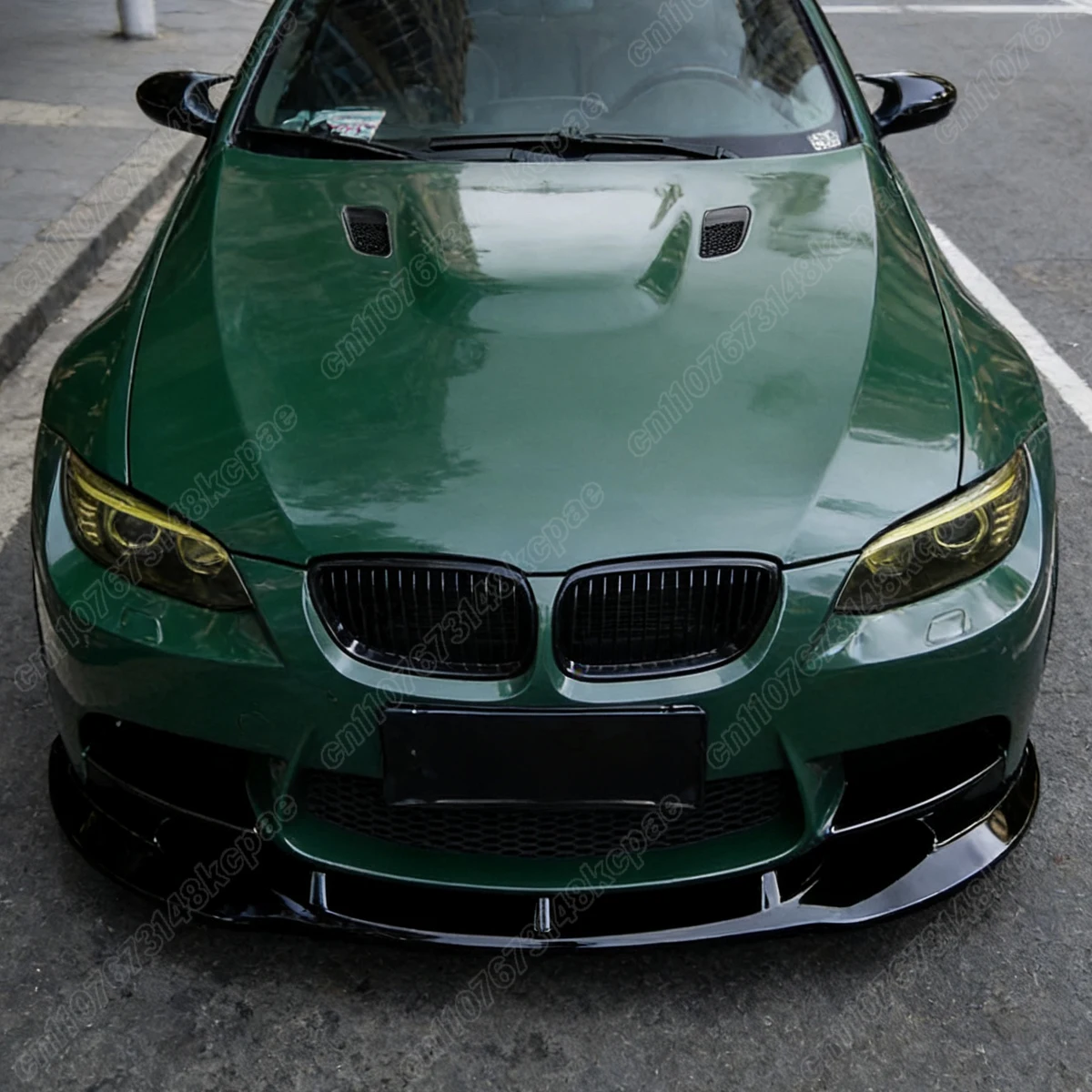 BMW E90 E92 E93 M3 M 스포츠 2007 2008 2009 2010 2011 2012 2013 자동차 프론트 범퍼 레이싱 스타일 스포일러 립 바디 키트