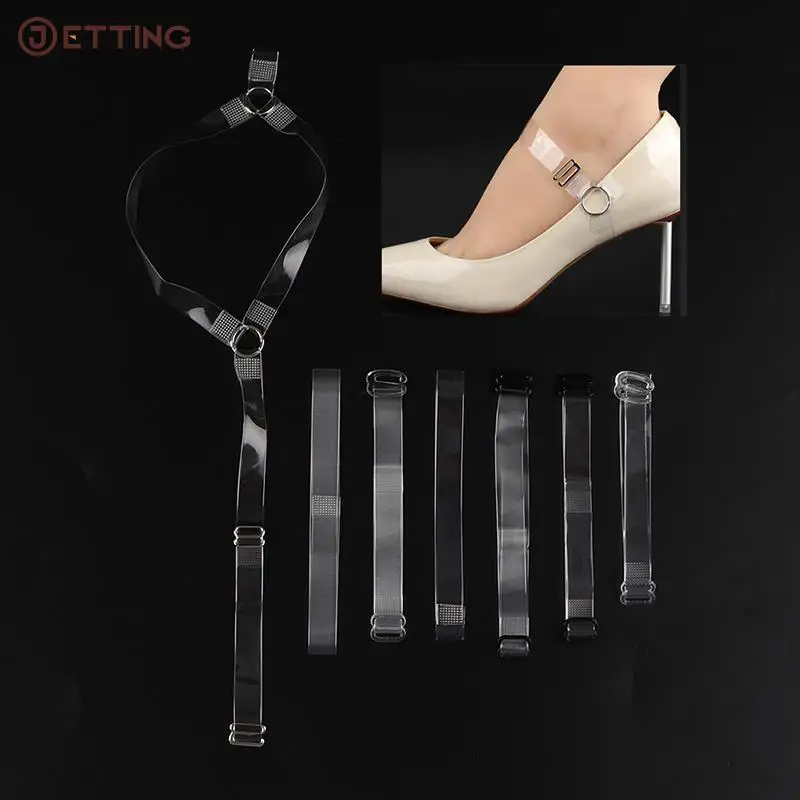 Elastic Plastic Shoelaces 2PCS High Heel Strap Women Shoes Sneakers Shoe Strings Fashion Invisible Anti-loose Strap