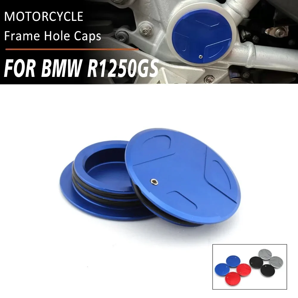 Motorcycle Accessories 2Pcs Frame Hole Caps Plug Cover For BMW R1250GS R1200GS R1200RT R1250RT R1200 R1250 RT R 1200 GS 1250 GS LC Adventure ADV