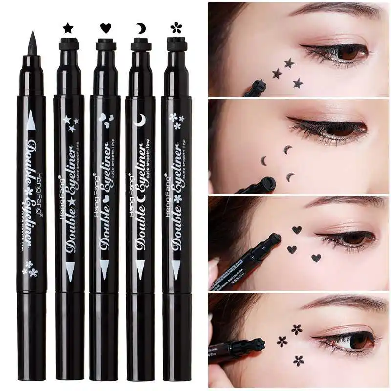 Doublehead Waterproof Liquid Eyeliner Quick Drying Nonblooming Color