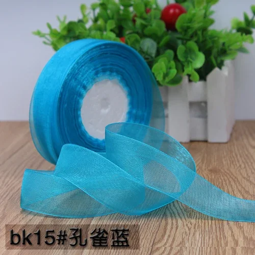 Organza Chiffon Ribbon for Decoration and Crafting - 50 Yards