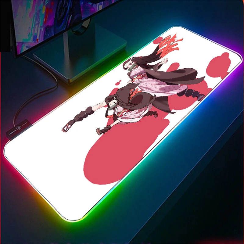

Kamado RGB Gaming Mouse Pad Is Made of Smooth Microfiber Material The Soft and Smooth Surface Is More Perfect for Waterproofing