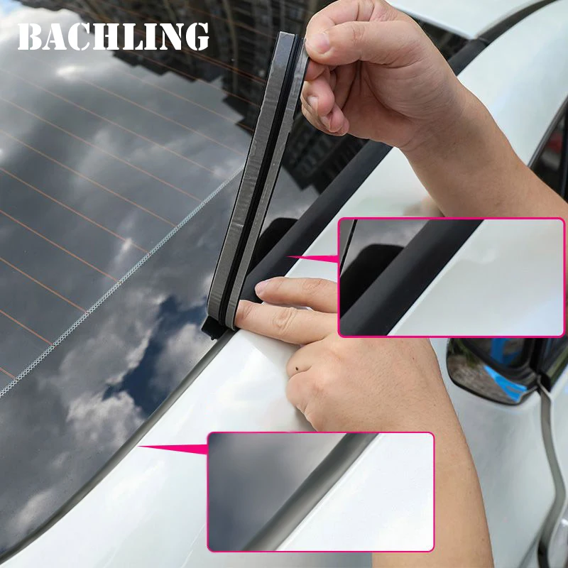 Car Strip 14/19mm Auto Window Edge Windshield Rubber Seals Universal Roof Protector Seal Cars Sealing Accessories