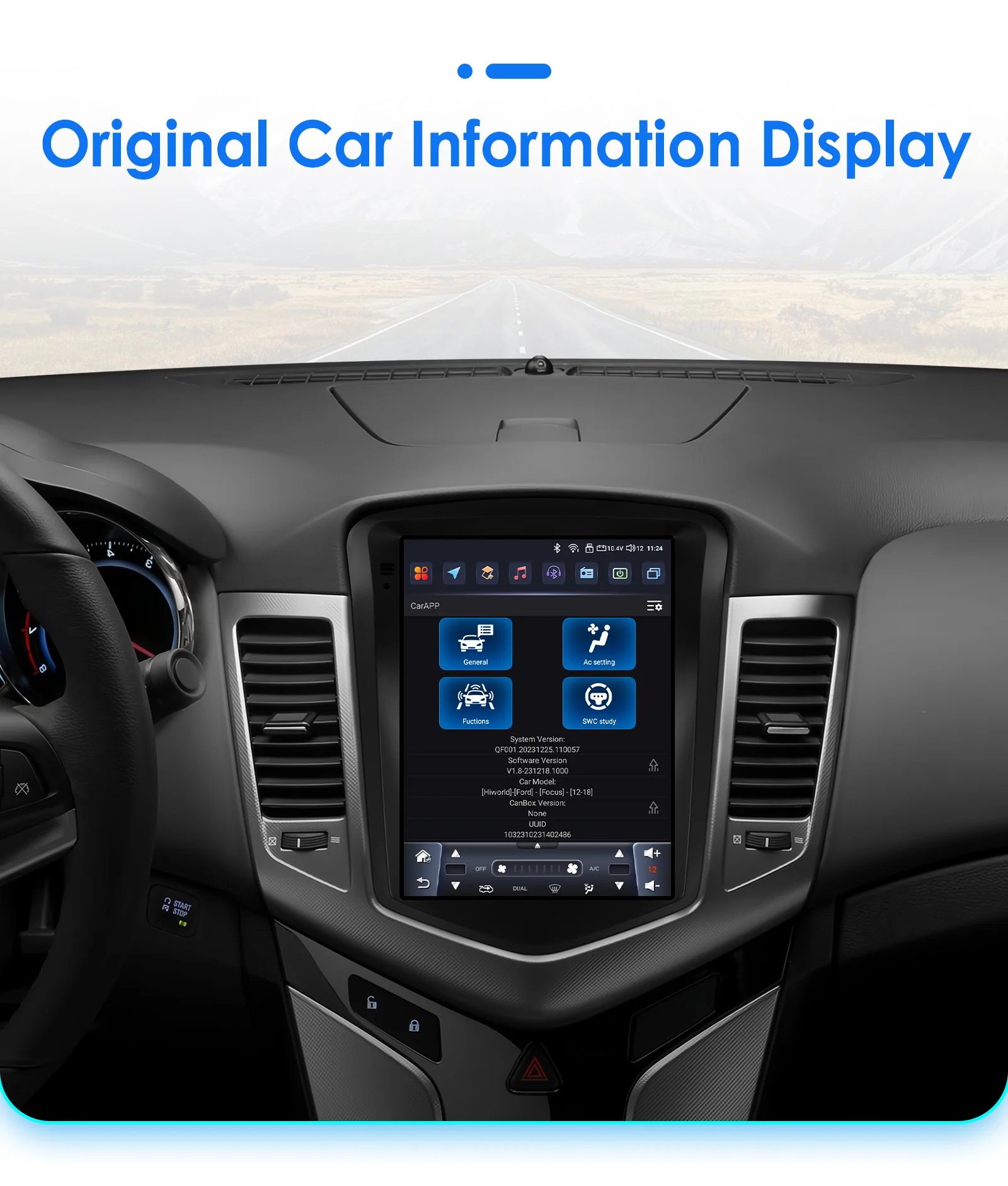 Hizpo Tesla-Style Autoradio für Chevrolet Cruze J300 2008 - 2012 Multimedia-Player 2din Android Carplay GPS Stereo 360 CAM – Detail 39