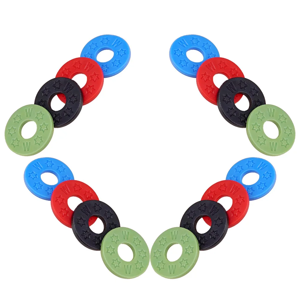 

16 Pcs Guitar Strap Pads Lock Portable Anti-skid Silicone Buckle Instrument Safe Locks Silica Gel Anti-slip Safety
