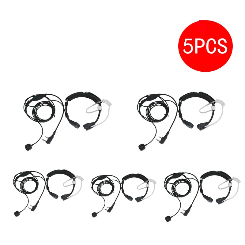 Microfono A Gola Estensibile Microfono Auricolare Auricolare Per Radio Cb Walkie Talkie Baofeng Uv-5R Bf88S Kg-Uv8D Kenwood Pro-Talk Xls Tk