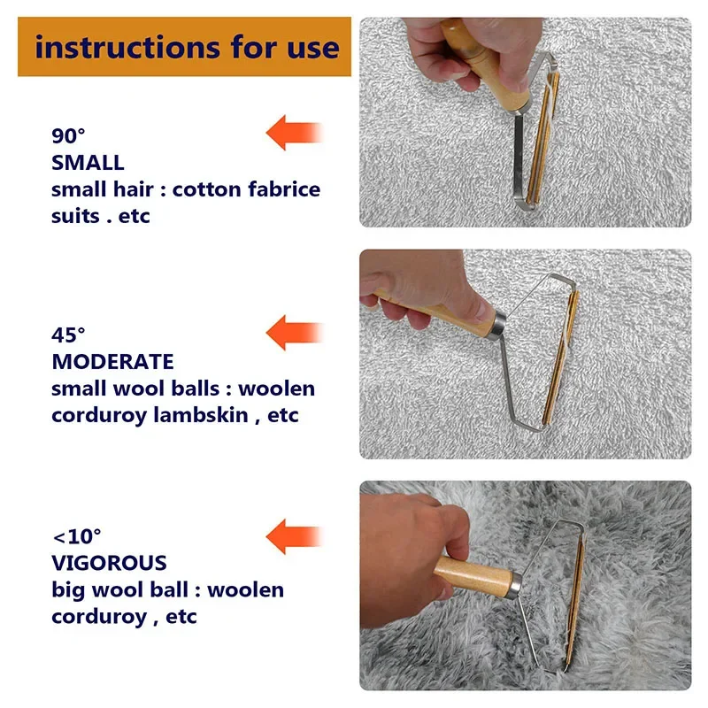 Fabric Shavers Fabric Shaver Portable Manual Hair Removal Agent Carpet Wool Coat Clothes Shaver Brush Tool Depilatory Ball Knitting Plush Double-Sided Razor