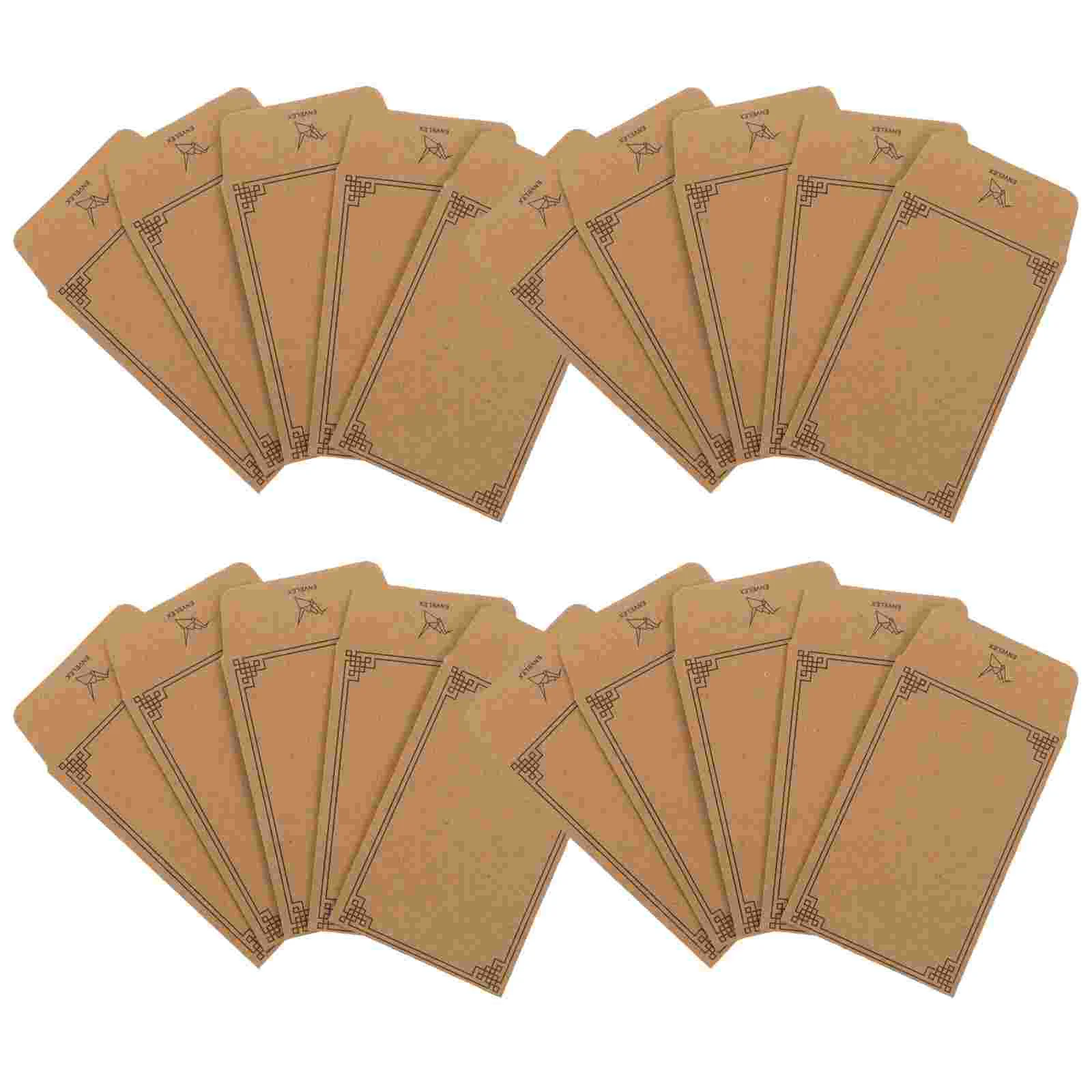 

100 pcs Kraft Paper Envelopes Small Envelopes Money Envelopes Credit Card Envelopes