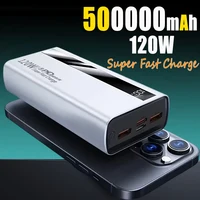 120W 500000mAh High Capacity Power Bank Super Fast Charge Digital Display Power Bank For iPhone 16 15 Xiaomi Samsung Xiaomi 2025 - Image 2