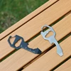 1pc Card type EDC tool card multifunctional keychain bottle opener hexagonal pendant portable screwdriver mini tool 6