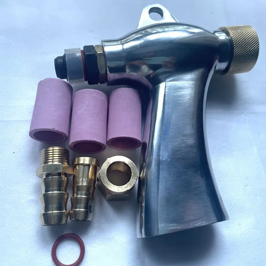 Pistolet Sablage Pneumatique Kit, Kit de pistolet à sable avec 4 buses en  céramique Machines de sablage pour le sablage d'armoires