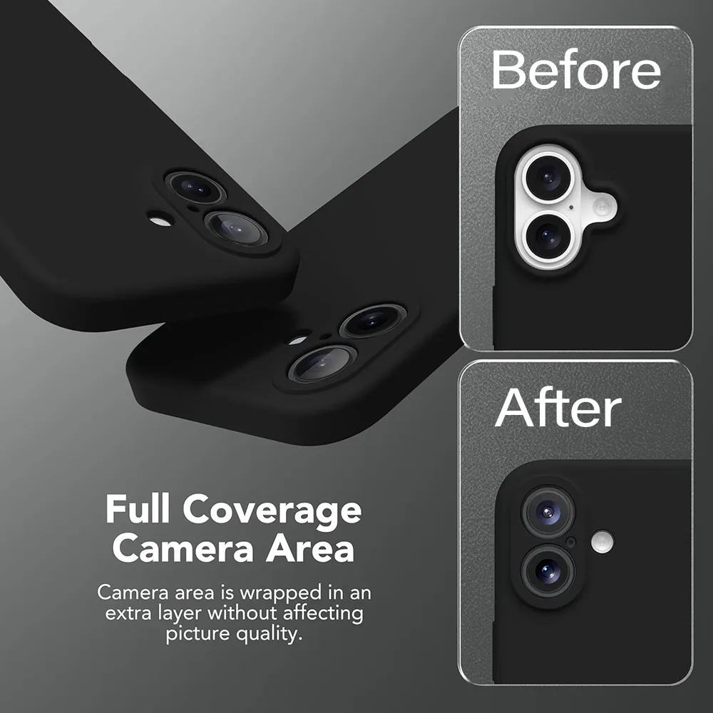 Luxury Silicone Matte Smartphone Cover - Enhanced Protection with Elegant Design