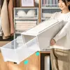 1Pcs Clothing Layered Drawer Storage Box Large Capacity Plastic Underwear Socks Storage Box 5L/13L/21L/35L/54L Stackable 4