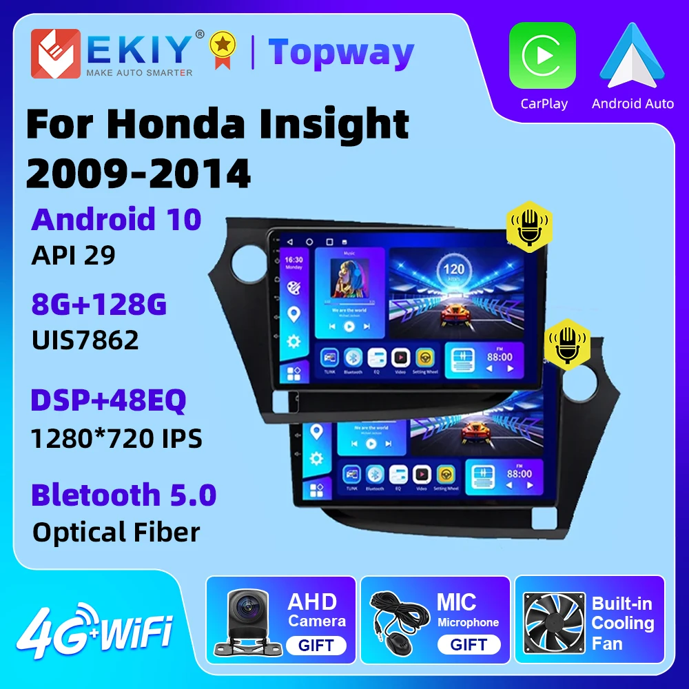 Autoradio Android 12 Pour Ford Fiesta (2009-2014) [2Go+32Go] Avec 9 Pouces Écran Tactile Carplay