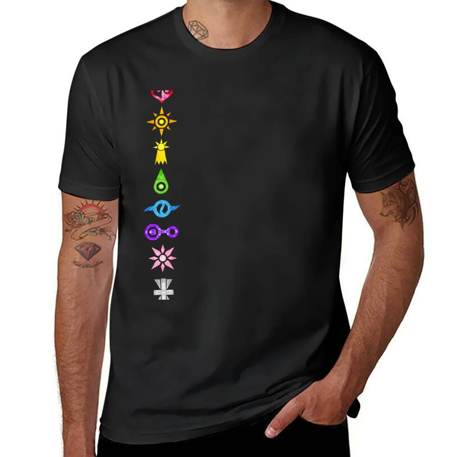 Digi Crests T-Shirt plus size tops korean fashion funnys cute clothes Men's clothing