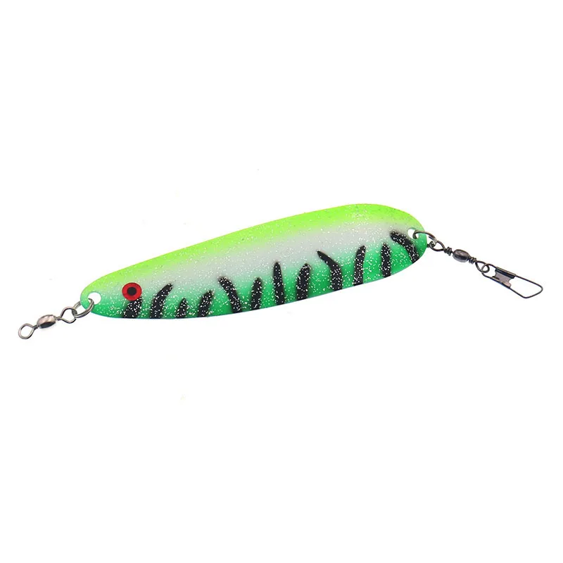 1Pcs   Long casting Trolling Fishing Lure 24g 11cm metal Jig bait Spoon Spinner Fishing Flasher