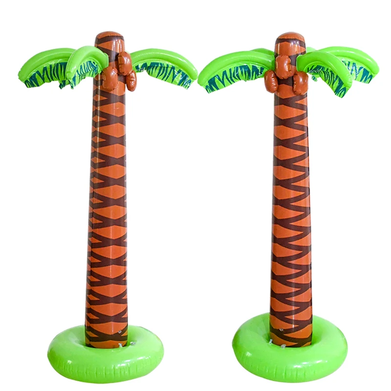 

167CM Large Inflatable Palm Trees Summer Beach Backdrop Hawaiian Tropical Birthday Luau Pool Party Decoration Photo Props Toy