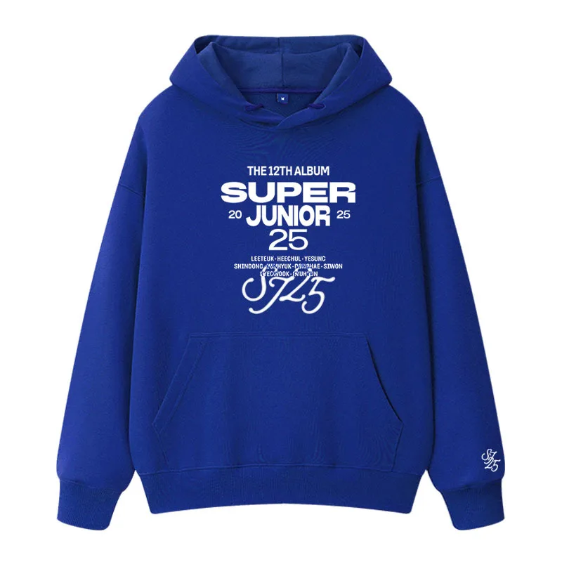 SUPER JUNIOR SS9 フーディー Super Junior Hoodie 12TH ALBUM Super Junior 25 Letter Print