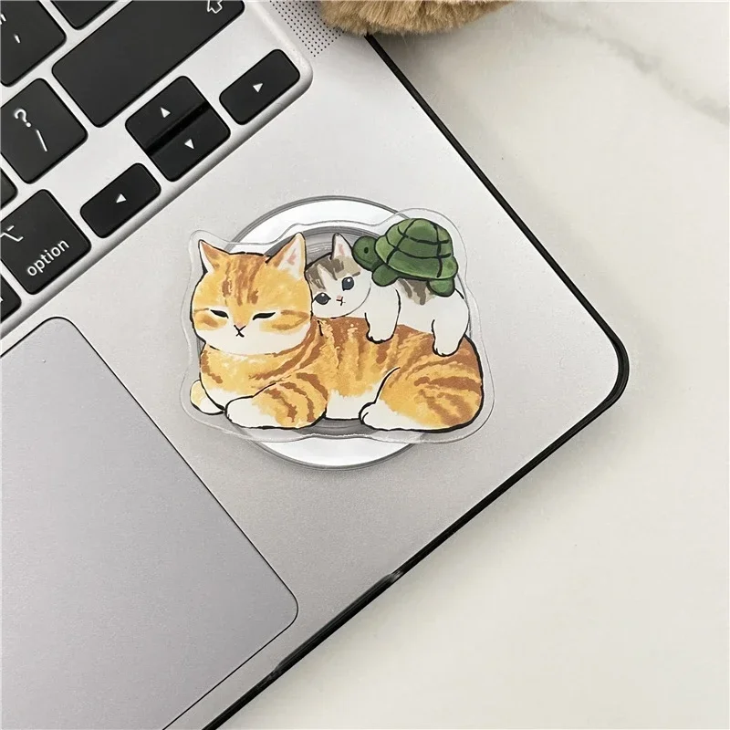 Cute Cat Magnetic Phone Grip Stand For Iphone Magsafe Compatible_voghion.com
