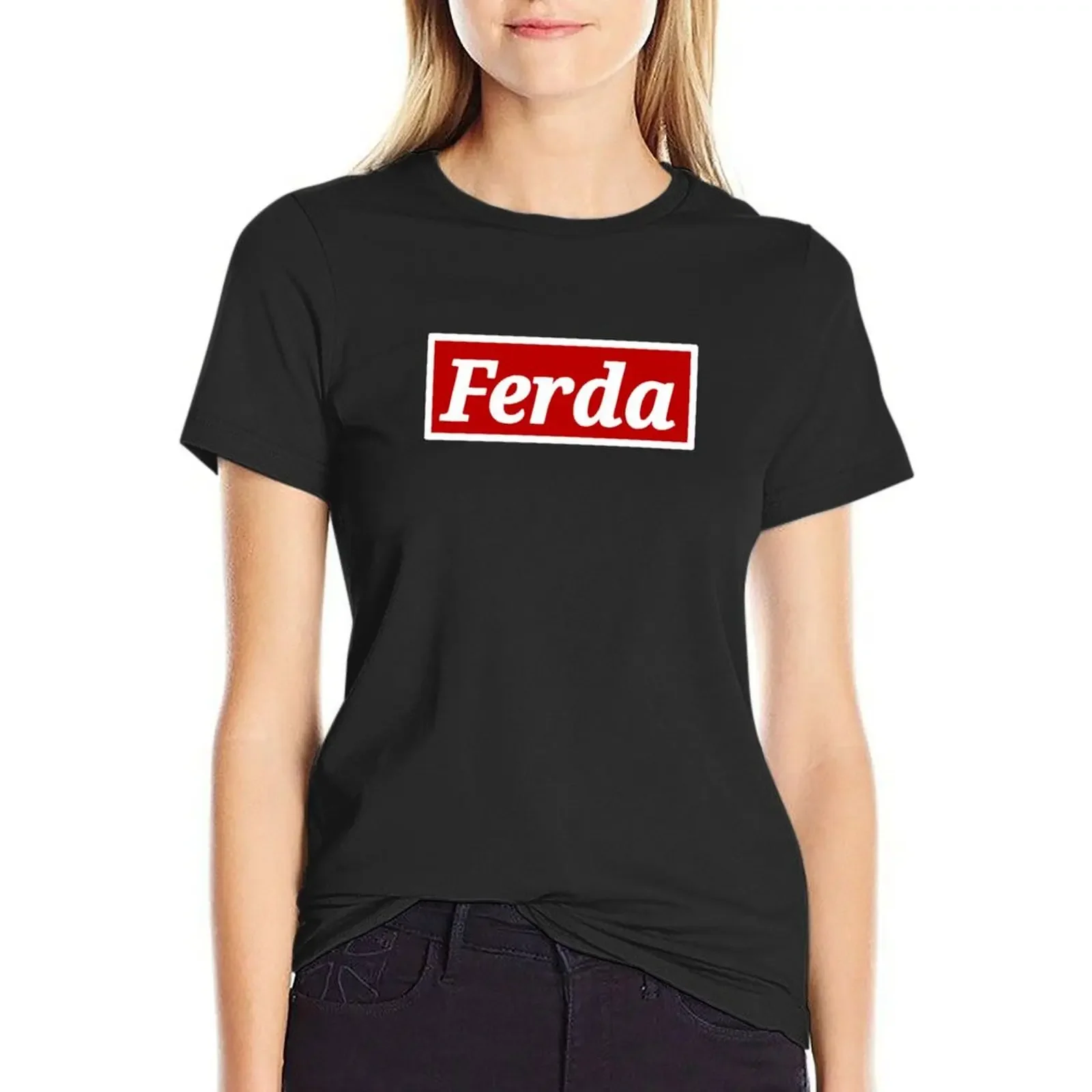 

Ferda Letterkenny T-Shirt cute clothes Blouse animal print shirt for girls vintage clothes white t-shirt dress for Women sexy