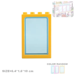 Large Building Block Accessories Set for Creative Construction - Houses, Furniture, Pillars, and Fences for Kids (French window)
